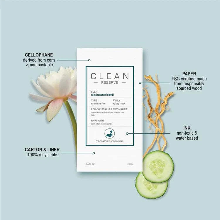 Scent Sorority Clean Rain Reserve Blend by Clean Eau De Parfum 3.4 oz