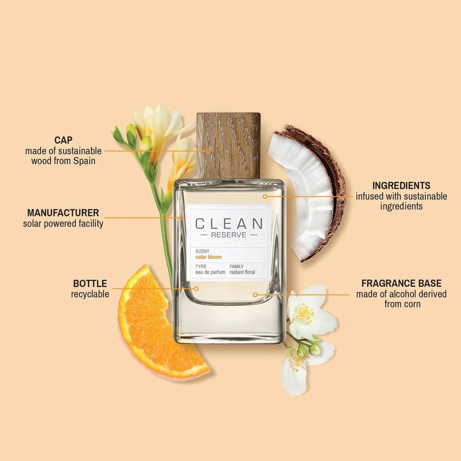 Scent Sorority Clean Solar Bloom by Clean Eau De Parfum 3.4 oz